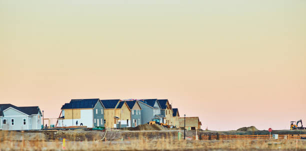 istock Residential Housing Background with New Construction 1192595159