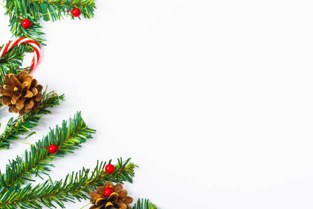 istock Happy New Year and Christmas day, top view flat lay composition decoration 1192597599