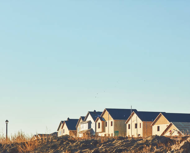 istock Residential Housing Background with New Construction 1192600457