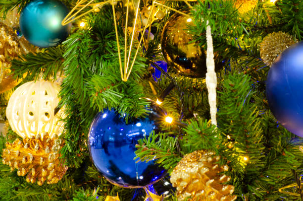 istock Various Christmas ornaments are shining 1192603751
