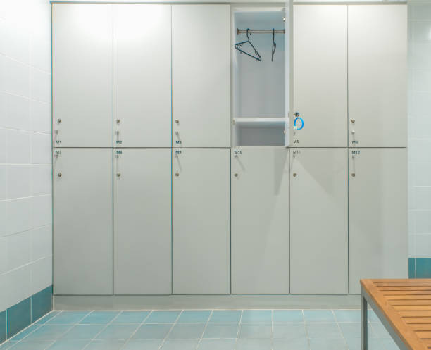 istock White locker in fitness 1192603755