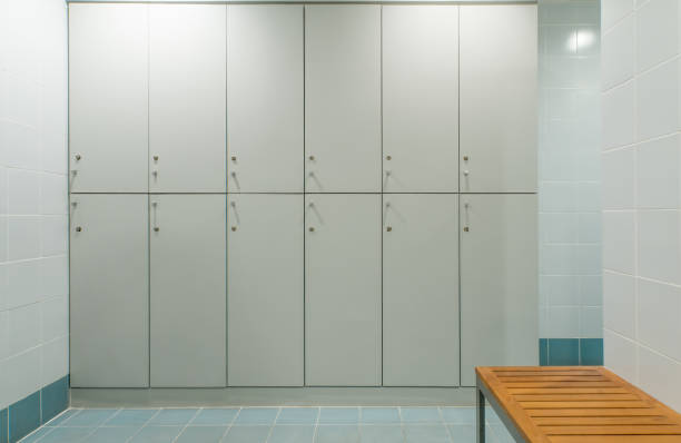 istock White locker in fitness 1192603765