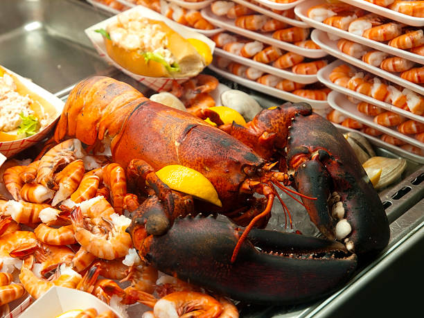 Fresh Lobster in the Market