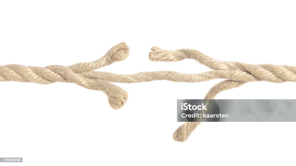 Frayed hemp rope  Frayed Stock Photo