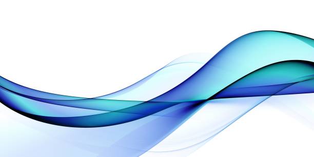 istock Color light blue abstract waves design 1192614104