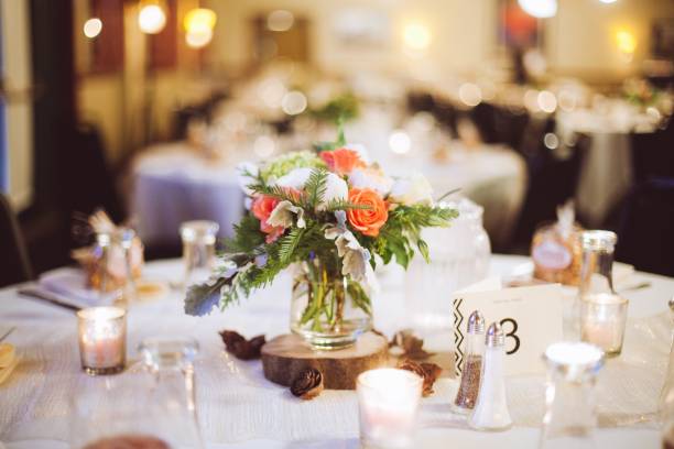 istock Beautiful floral centerpieces for wedding or event reception 1192615203