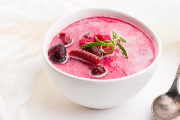 istock Beet root european soup called borscht with parsley 1192616472