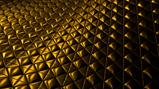 istock 3D rendering Rhythm of gold metal   Yellow gold background metal 1192620607