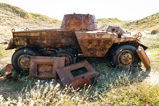 istock A rusty Tank on a beach in France 1192620912