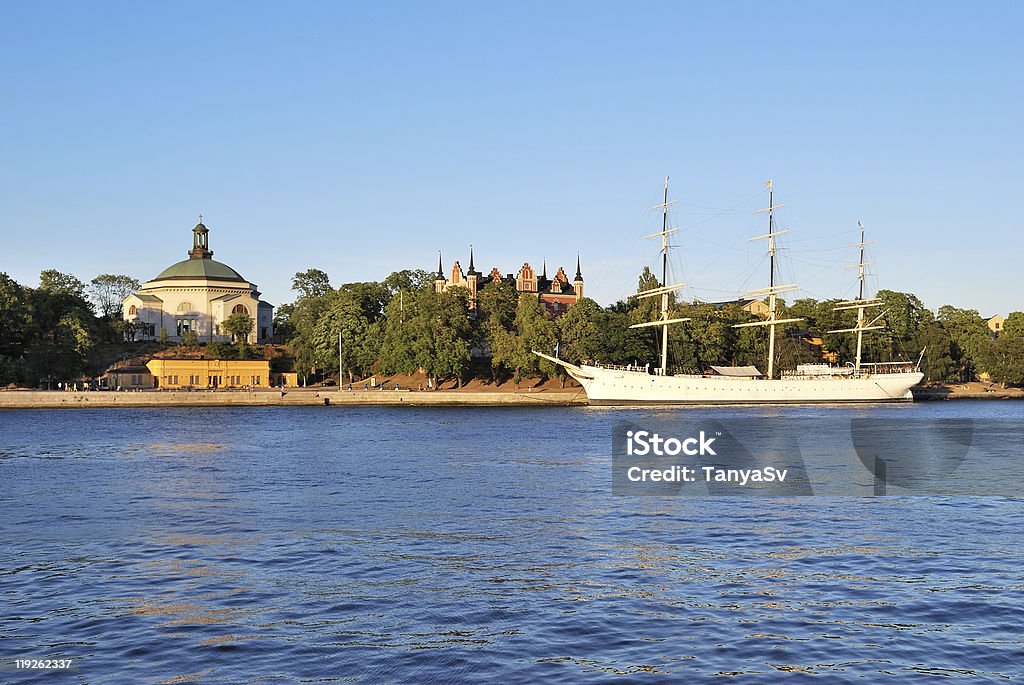 Stockholm, Sweden. Island Skepsholmen  Blue Stock Photo