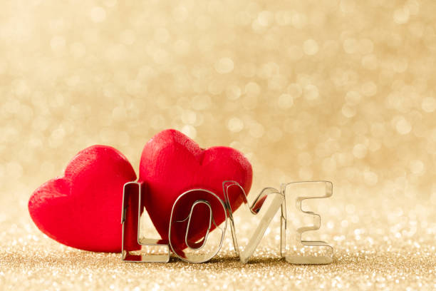 istock Wooden hearts and word love 1192626556