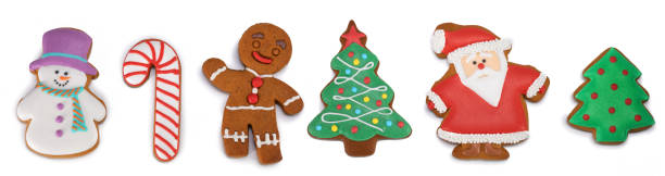 istock Gingerbread cookies on white 1192626560