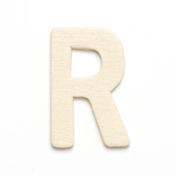 istock R wooden font letter on white background 1192634990