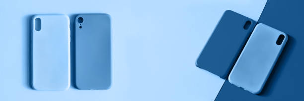 istock Banner four silicone cases for your smartphone. 1192637330