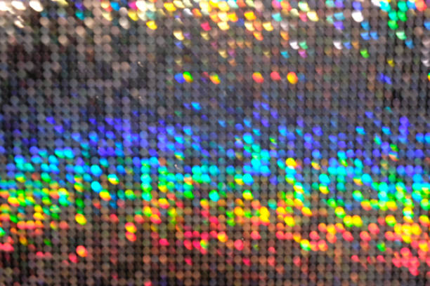 istock Colored blure round sparkles red blue green metal 1192642299