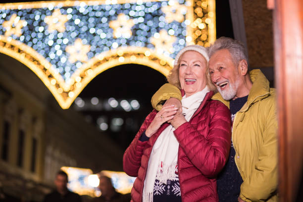 istock Older tourists celebrating New Year's Eve 1192644749
