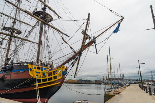 istock Details of a historical sailing ship 1192645527