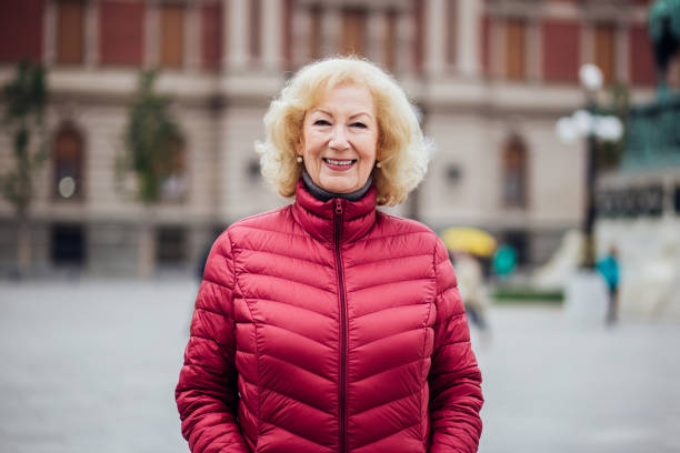 istock Blonde older woman looking good 1192646898