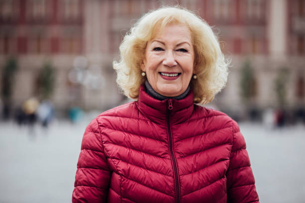 istock Charismatic female wearing winter jacket 1192646904