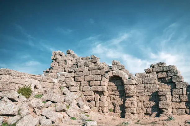 Photo of Amazingly ancient ruins of Side antique city, Antalya, Turkey