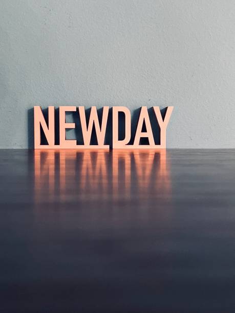 istock Words NEW DAY on blue background 1192655006