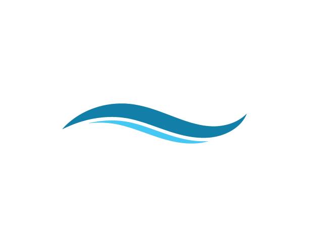 symbol fali wodnej i ikona szablon logo - river stock illustrations