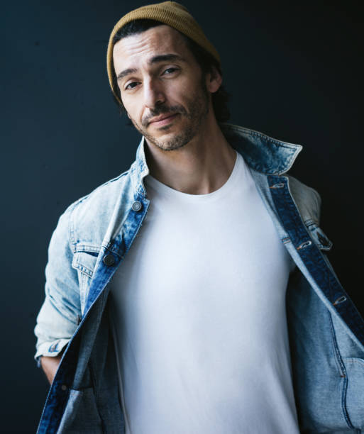 istock Handsome guy dressed in blank white t-shirt 1192659493