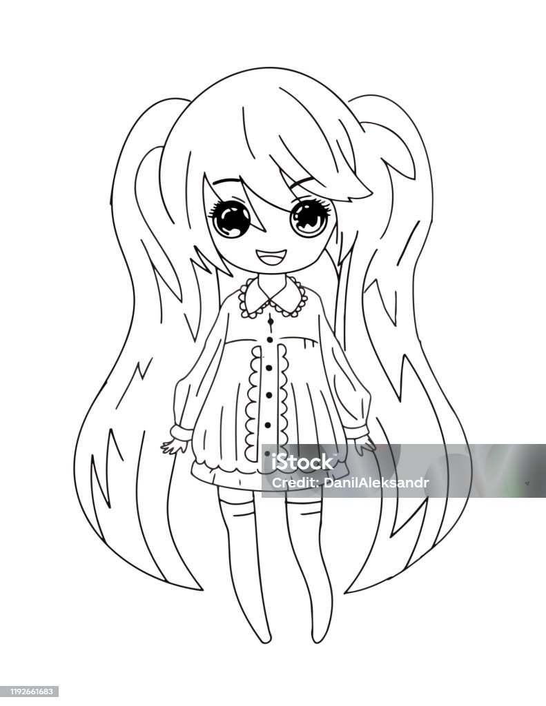 Anime Girl Cute Style Stock Illustration - Download Image Now - Baby Girls,  Girls, Manga Style - iStock