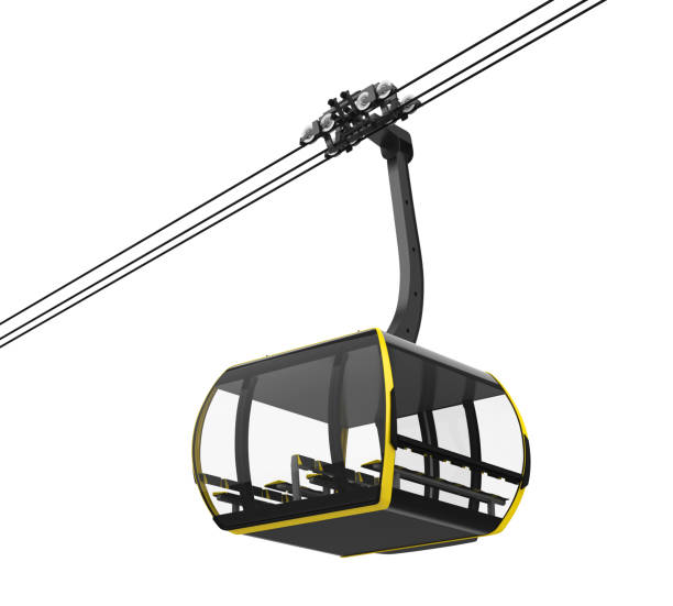 istock Gondola Lift Cable Car Isolated 1192664178