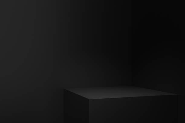 istock Product stand design with darkness concepts. 3D rendering. 1192665054