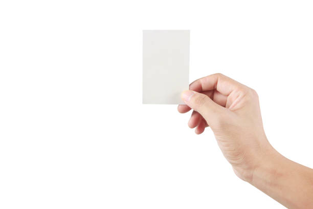 istock Hand holding virtual card with your. Isolated 1192666729