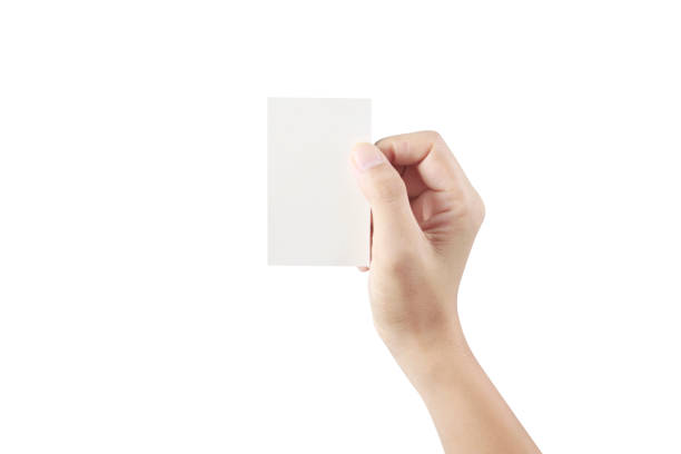 istock Hand holding virtual card with your. Isolated 1192666733