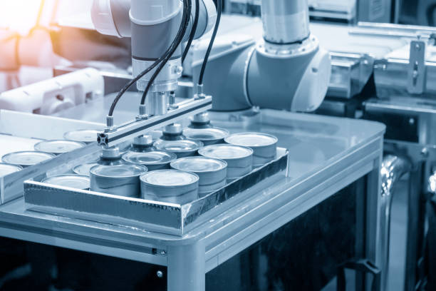 istock The food packaging manufacturing process 1192667686