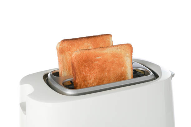 istock Toaster with bread slices isolated on white background 1192667721