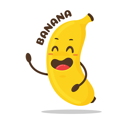 Banana Cartoon Vector Yellow Banana Fruit Is Laughing Happily Stock Illustration - Download Image Now - iStock Banana Cartoon Vector Yellow Banana Fruit Is Laughing Happily Stock Illustration - Download Image Now - iStock