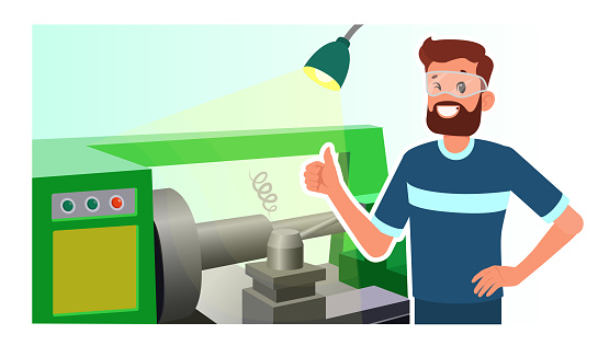 Ilustración de Ilustración Vectorial Del Operador De Torno De Dibujos Animados y más Vectores Libres de Derechos de Máquina CNC - iStock Ilustración de Ilustración Vectorial Del Operador De Torno De Dibujos Animados y más Vectores Libres de Derechos de Máquina CNC - iStock
