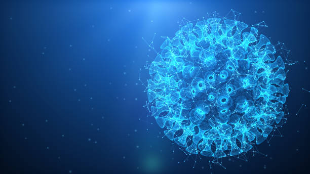istock pathogenic viruses causing infection in host organism, Viral disease outbreak, virus abstract background 1192672660