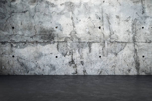 istock Loft style concrete wall and dark concrete floor. 1192681444