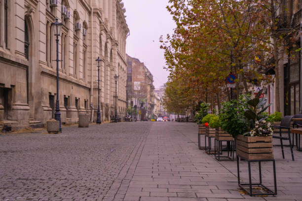 istock Bucharest, Romania city view in autumn 1192687375