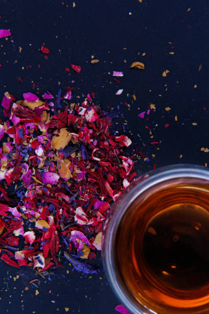 istock Damask rose and hibiscus tea. 1192689601