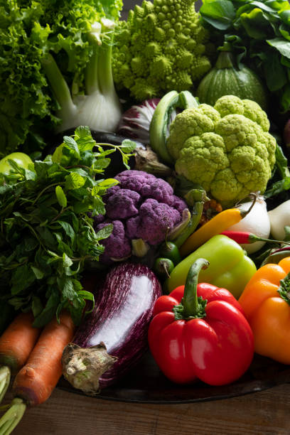 istock Large baking pan with fresh mixed colourful vegetables 1192695446