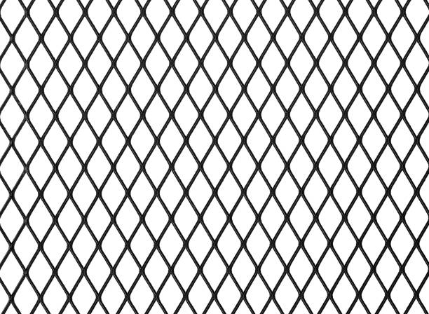 istock Texture of black mesh isolated on a white background 1192697754