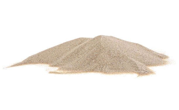 istock Pile of sand isolated on a white background. Sand dune. 1192697840
