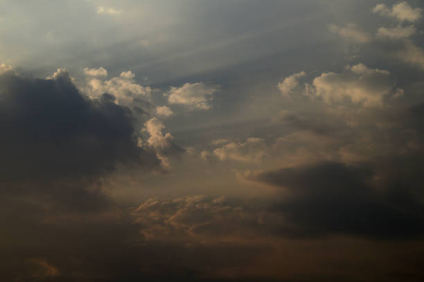 Beautiful sunset sky with clouds. Abstract sky.