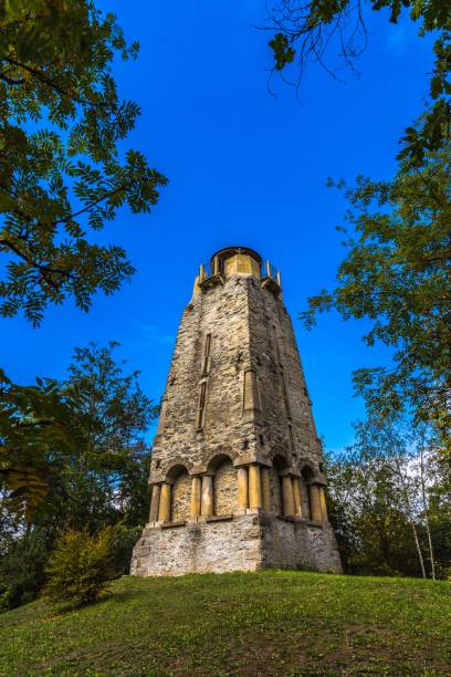 Bismarck Tower (Bismarckturm) in Marburg an der Lahn, Hesse, Germany. Disclosure 1904.