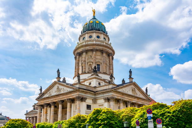 istock French Church (French Cathedral) on Gendarmenmarkt square, Berlin, Germany 1192700736