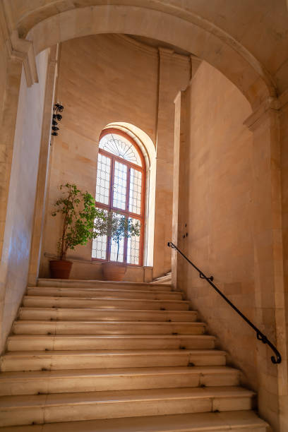 istock Staircase in the courtyard to the window 1192704727