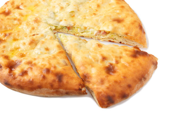 istock Side view of cutted homemade ossetian pie 1192707098