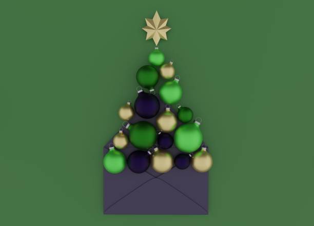 istock Letters and ornaments Christmas background 3DCG 1192707613