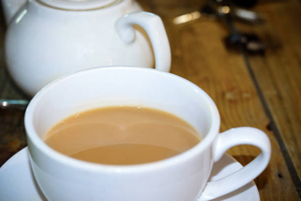 istock Cup of tea on a table 1192712373
